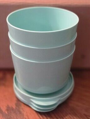 Tupperware Mint Green Stackable Dip Or Side Bowls
